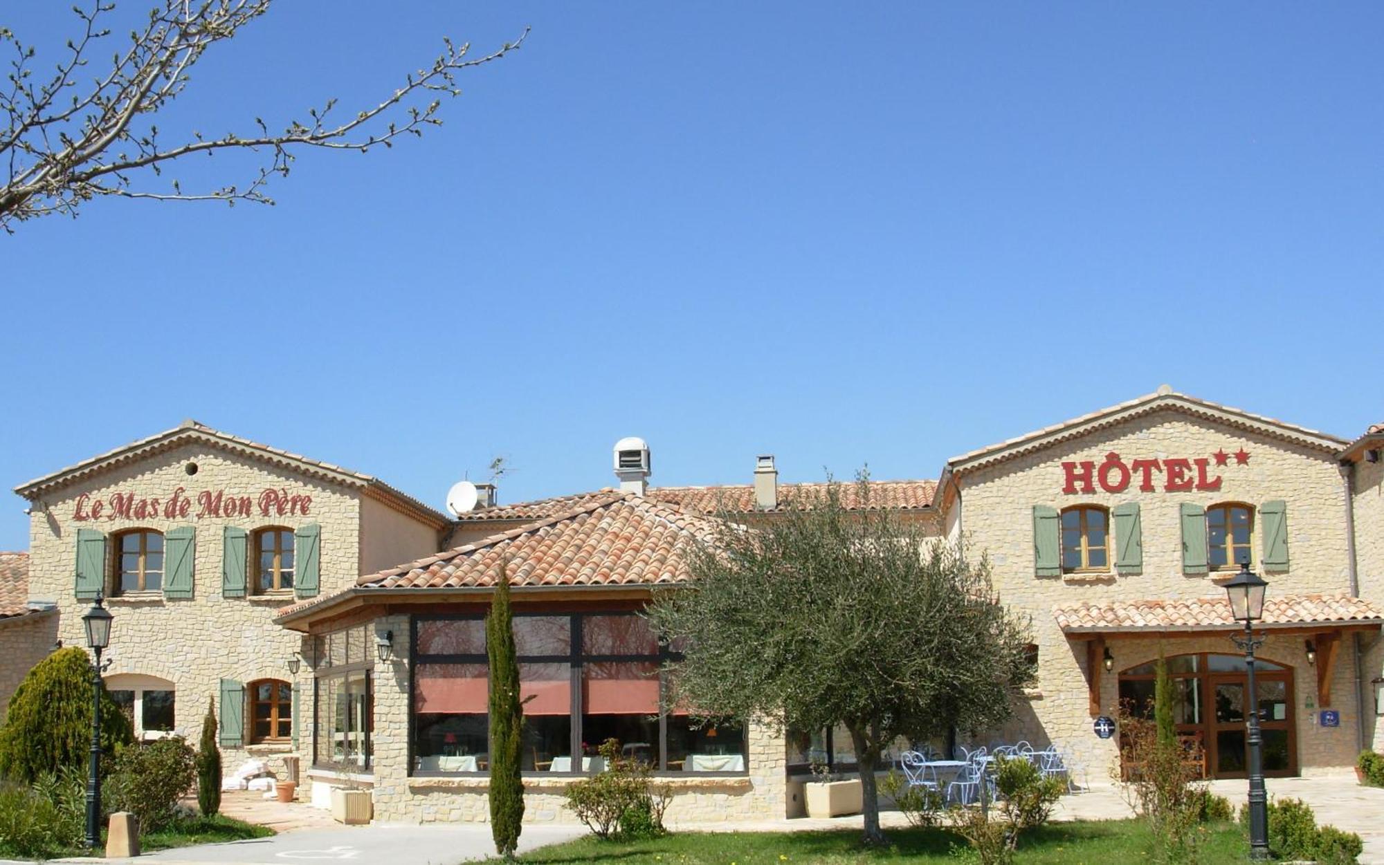 Logis Hotel Restaurant Le Mas De Mon Pere Saint-Jean-le-Centenier Экстерьер фото